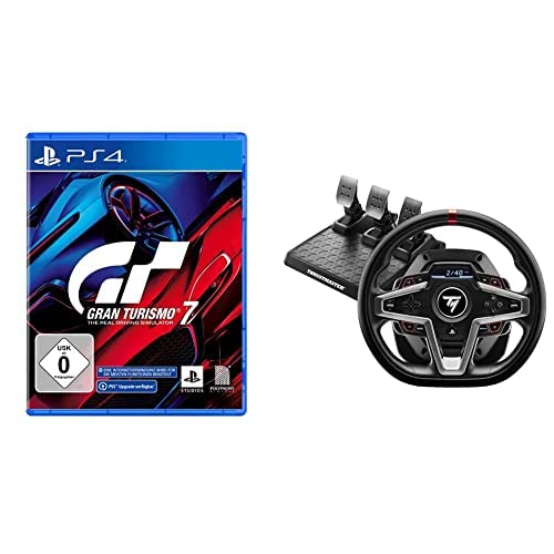 Gran Turismo 7 [PS4] + Thrustmaster T248 Rennlenkrad und Magnetische Pedale von Playstation
