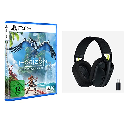 Horizon Forbidden West [PlayStation 5] + Logitech G435 LIGHTSPEED Kabelloses Bluetooth-Gaming-Headset, Kompatibel mit Dolby Atmos, PC, PS4, PS5, Handy, Nintendo Switch - Schwarz von Playstation