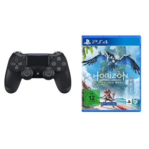 PlayStation 4 - DualShock 4 Wireless Controller, Schwarz + Horizon Forbidden West [PlayStation 4] von Playstation
