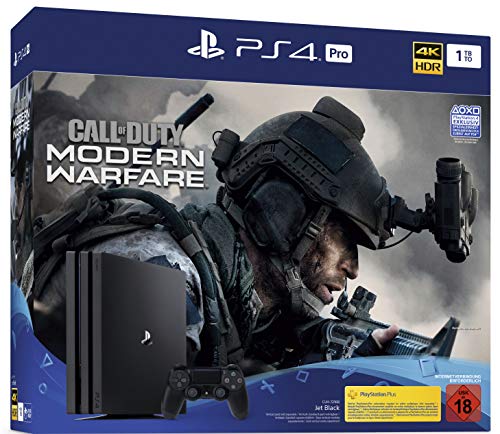 PlayStation 4 Pro - Konsole inkl. Call of Duty - Modern Warfare (1TB, schwarz, Pro) von Playstation