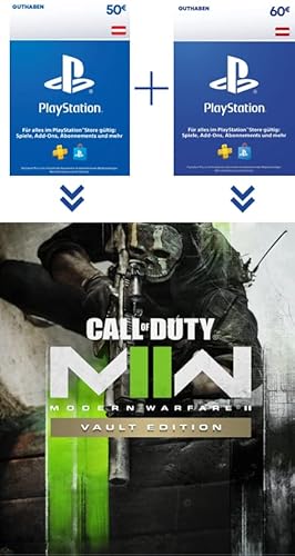 PlayStation Store Guthaben 110 EUR für Call of Duty Modern Warfare II | Vault Edition | PS4/PS5 Download Code - österreichisches Konto von Playstation