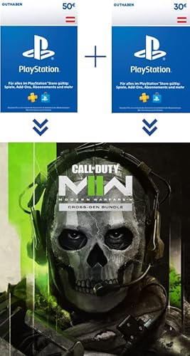 PlayStation Store Guthaben 80 EUR für Call of Duty Modern Warfare II | Cross-Gen Bundle Edition | PS4/PS5 Download Code - österreichisches Konto von Playstation