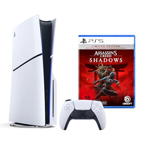 Playstation 5 Standard Konsole (Slim) + Assassin's Creed Shadows - Limited Edition (exklusiv bei Amazon) von Playstation