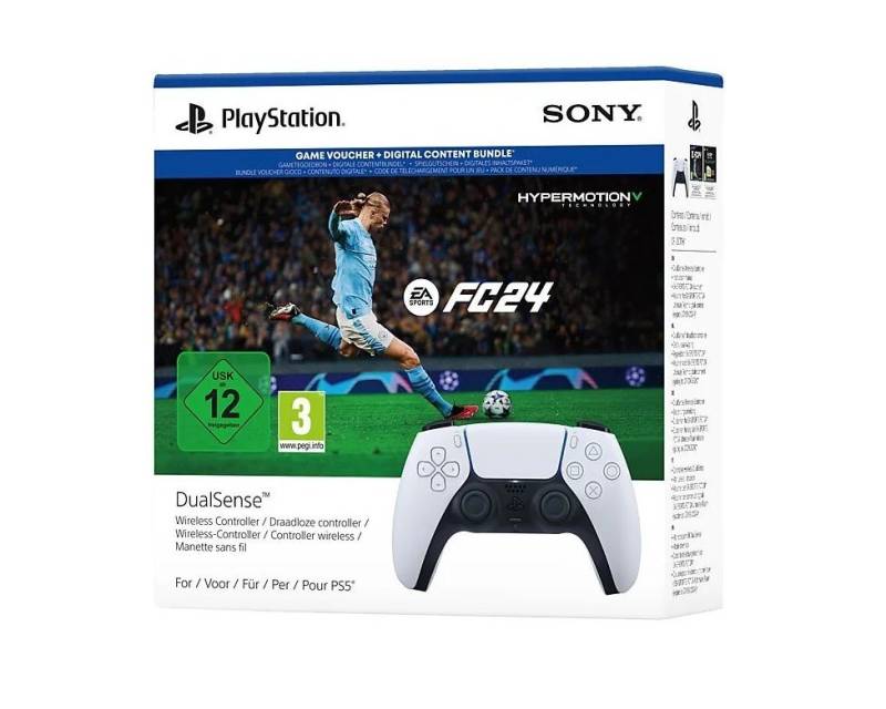 Playstation EA FC24 FIFA 24 Gutschein Code + DualSense PlayStation 5-Controller (Bundle) von Playstation
