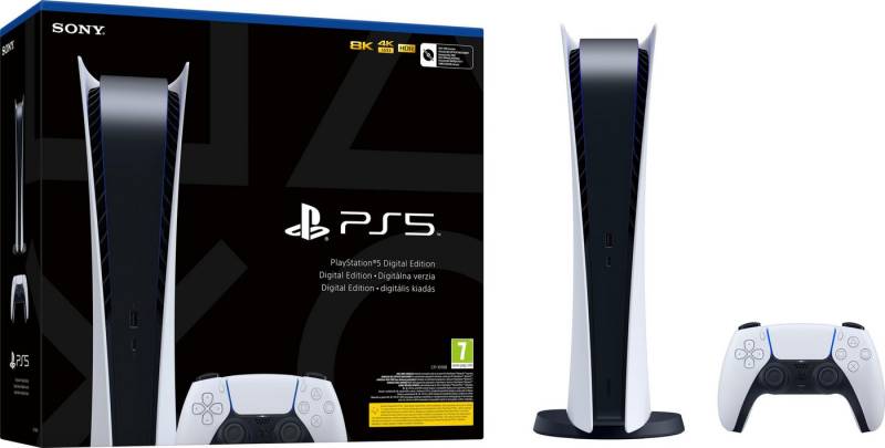 Playstation PS5 Digital Edition Konsole (kein Laufwerk) 4K - SSD von Playstation