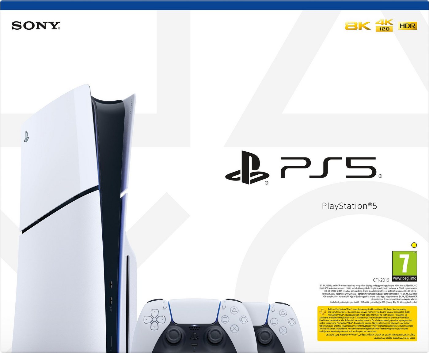 Playstation PS5 Konsole Slim Laufwerk inkl. 2 DualSense Wireless-Controller 1TB von Playstation