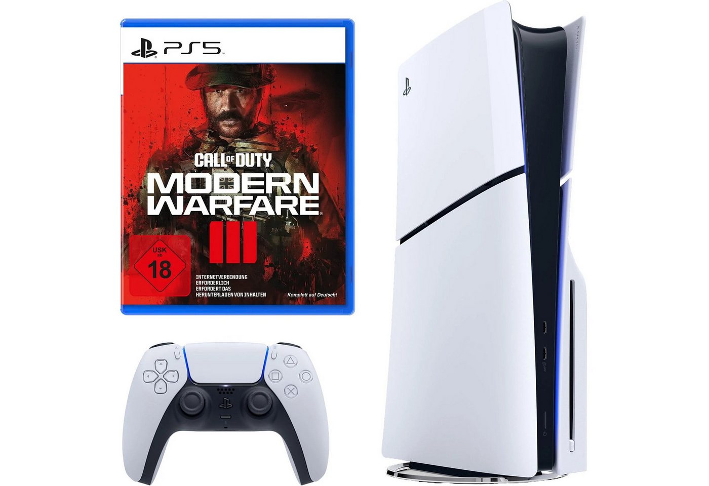 Playstation PS5 Slim Konsole Call of Duty MW3 Bundle Playstation 5 Disk Laufwerk 1TB, Gamig Console Spielkonsole Playstation PS5 Slim Konsole Call of Duty MW3 Bundle Playstation 5 Disk Laufwerk 1TB, Gamig Console Spielkonsole von Playstation