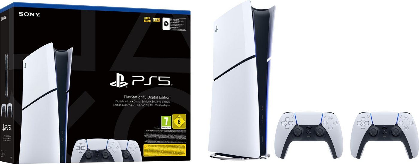 Playstation PlayStation 5 Slim DIGITAL Edition + 2 Controller ohne Laufwerk Playstation PlayStation 5 Slim DIGITAL Edition + 2 Controller ohne Laufwerk von Playstation