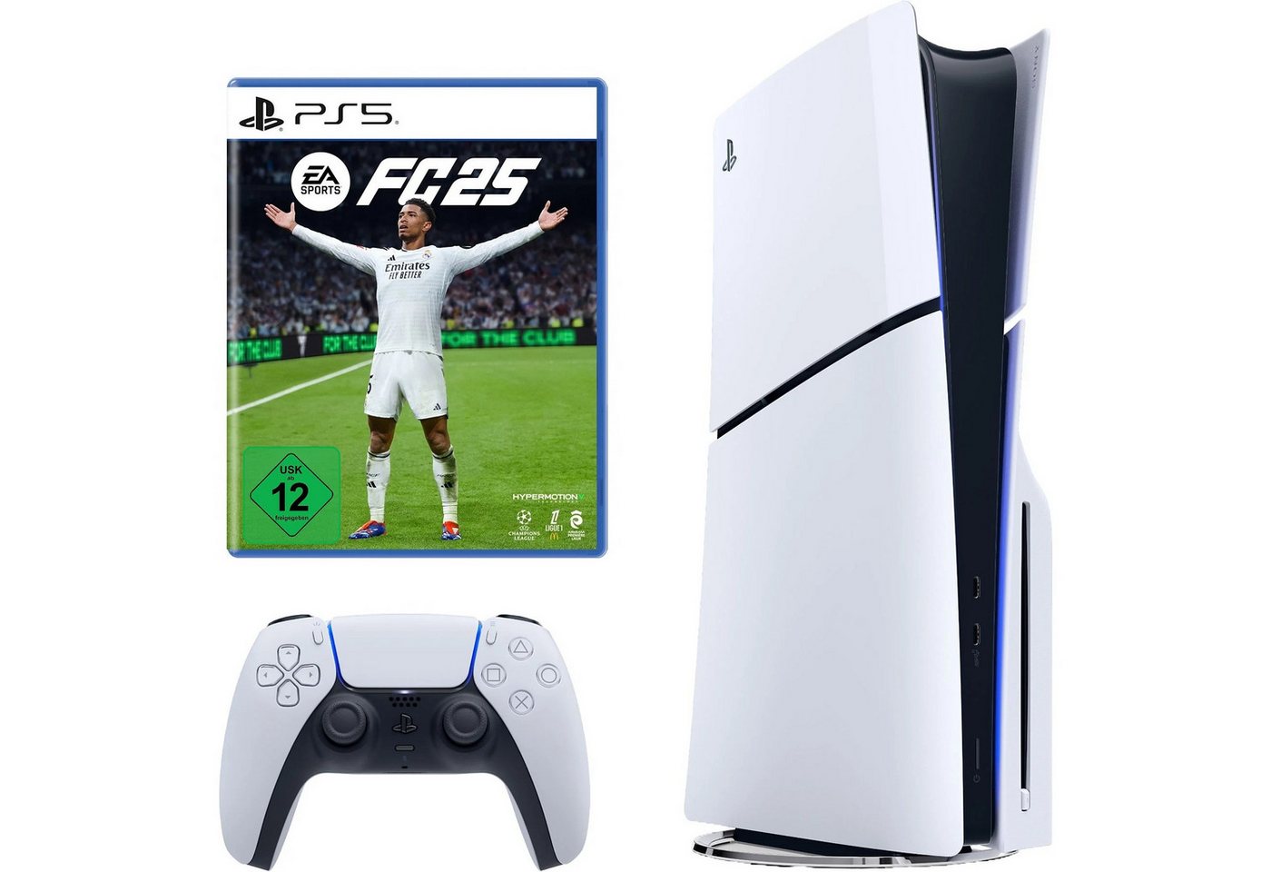 Playstation PlayStation 5 Slim Konsole + EA SPORTS FC 25 Bundle Set 1TB (Bundle), Gaming Console mit Disk Laufwerk von Playstation