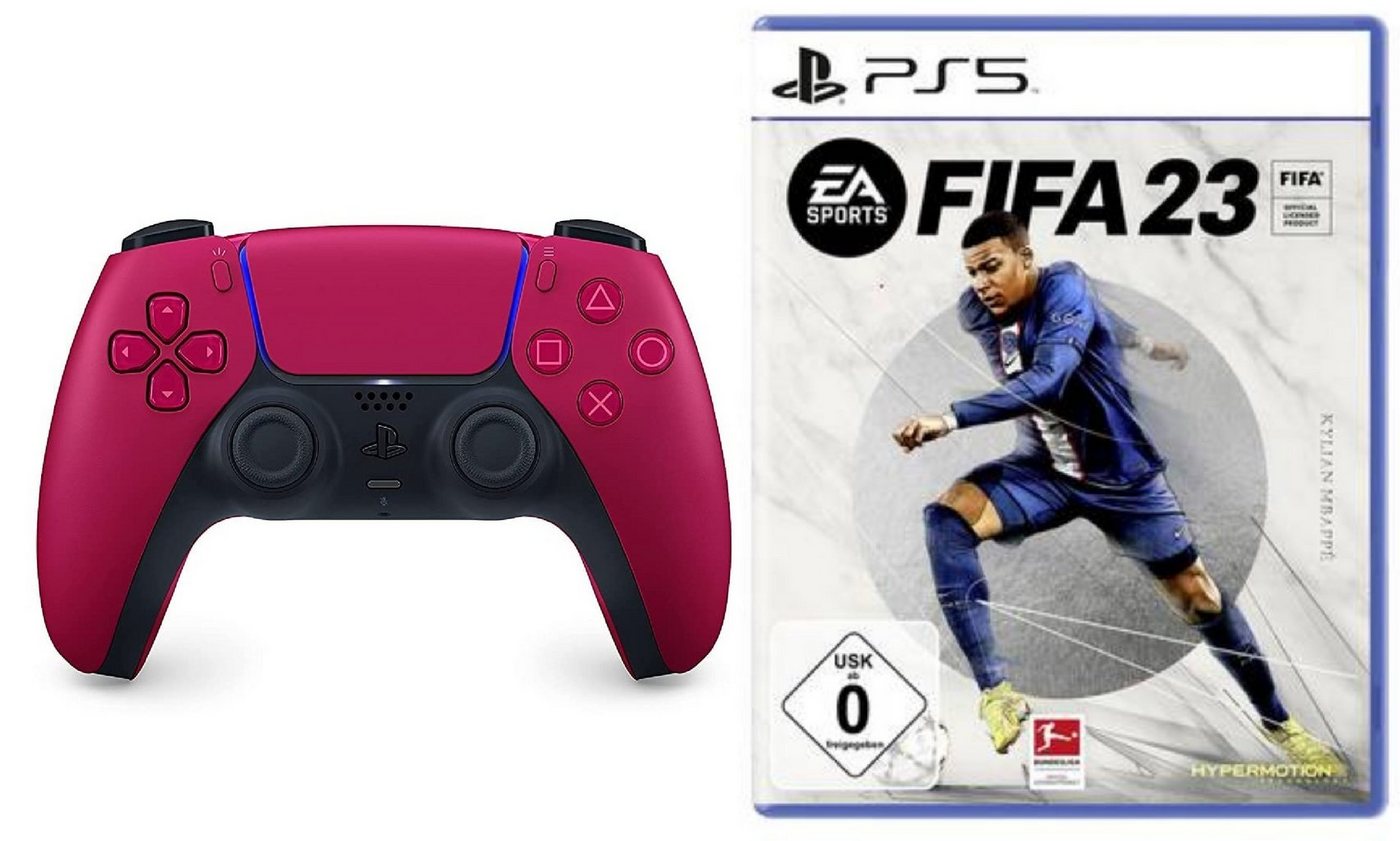 Playstation Playstation 5 Controller + FIFA 23 PS5 Spiel - PlayStation 5-Controller (DualSense Wireless-Controller) von Playstation