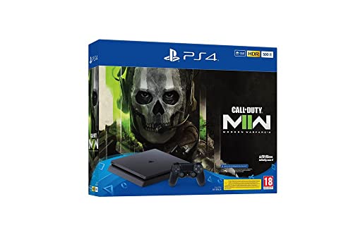 Playstation Sony 4 Slim 500GB, Black + Voucher Call of Duty Modern Warfare II von Playstation