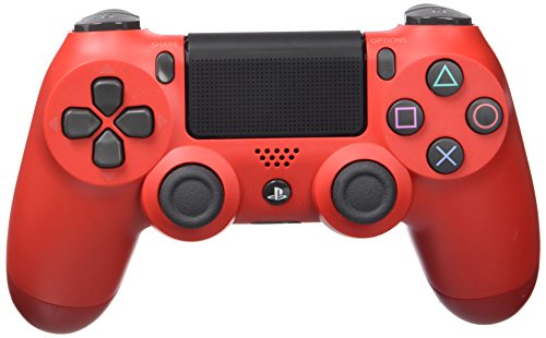 Playstation Sony DualShock 4 Controller 4, Schwarz, Rot – Zubehör für Videospiele (Controller 4, analog/digital, D-Pad, Home-Knopf, Auswahl, Start, kabellos, USB 2.0) von Playstation