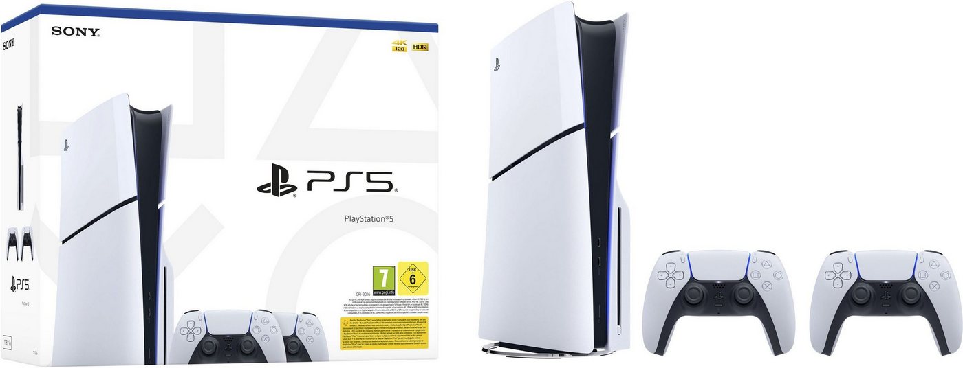 Playstation Sony Playstation 5 Slim Disc Bundle - 2 Controller Playstation Sony Playstation 5 Slim Disc Bundle - 2 Controller von Playstation
