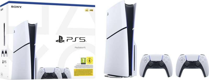 Playstation Sony Playstation 5 Slim Disc Bundle - 2 Controller von Playstation