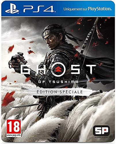 Sony, Ghost Of Tsushima PS4, Jeu d'action et d'aventure, Édition Spéciale, 1 Joueur, Version Physique avec CD, En Français, PEGI 18+, Jeu pour PlayStation 4 Sony, Ghost Of Tsushima PS4, Jeu d'action et d'aventure, Édition Spéciale, 1 Joueur, Version Physique avec CD, En Français, PEGI 18+, Jeu pour PlayStation 4 von PlayStation
