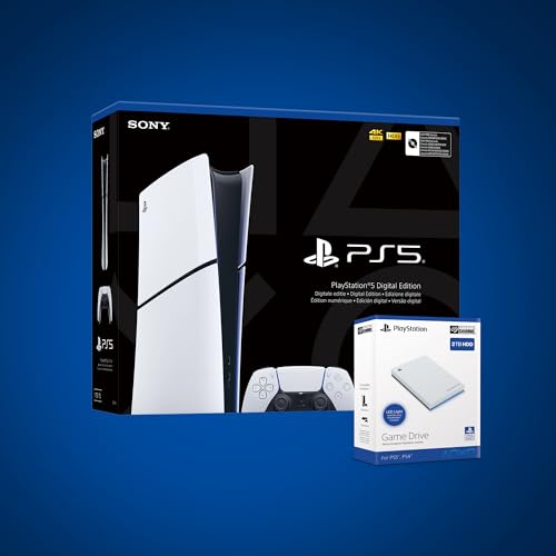 Sony, PlayStation 5 Édition Numérique, PS5 avec 1 Manette Sans Fil DualSense + Seagate Game Drive pour PS4/PS5, 2 to, USB 3.0, sous Licence Officielle, INCL. 2 semaines Playstation+ Sony, PlayStation 5 Édition Numérique, PS5 avec 1 Manette Sans Fil DualSense + Seagate Game Drive pour PS4/PS5, 2 to, USB 3.0, sous Licence Officielle, INCL. 2 semaines Playstation+ von Playstation