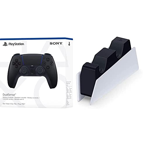 Sony PlayStation 5 - DualSense Wireless Controller Midnight Black + DualSense-Ladestation von Playstation
