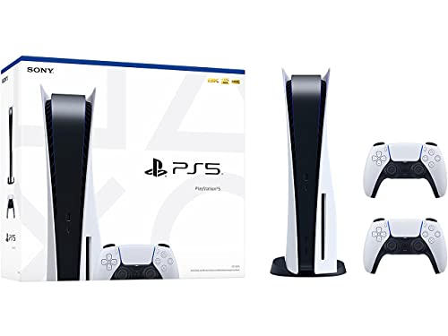 Sony PlayStation PS5 Konsole Standard Console (mit laufwerk) inkl 2x Dualsense controller Compatible mit PS5 von Playstation