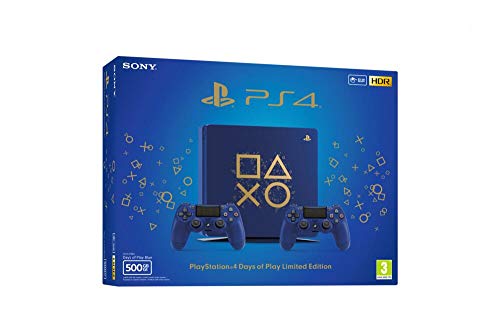 Sony Playstation 4 Slim Days of Play Limited Edition 500GB, Blue, E-Chassis + 2 Controller von Playstation