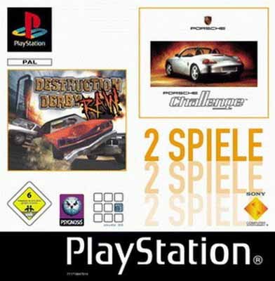 Twinpack: Destruction Derby Raw & Porsche Chall. von Playstation