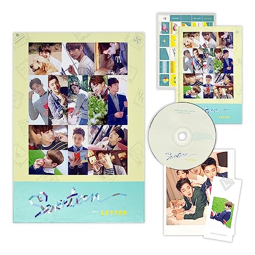 SEVENTEEN -1st Album [FIRST ‘LOVE&LETTER’] (Re-release) (LETTER Ver.) Photobook + CD + Postcards + Sticker + Photocard + 2 Pin Button Badges + 4 Extra Photocards von Pledis Ent.