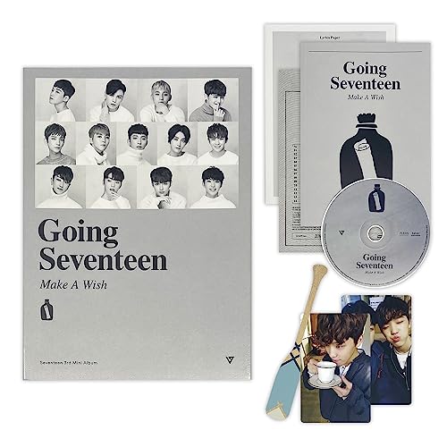 SEVENTEEN - 3th Mini Album [Going Seventeen] (Re-release) (Make A Wish Ver.) Photobook + CD + Boarding Pass + Paddle Bookmark + Unit Photocard + Photocard + 2 Pin Badges + 4 Extra Photocards von Pledis Ent.