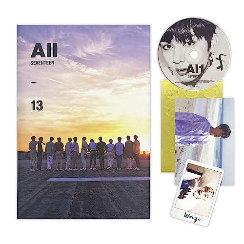 SEVENTEEN - 4th Mini Album [Al1] (Re-release) (ALL Ver.) Photobook + CD + Postcard + Sticker + Photocard + 2 Pin Button Badges + 4 Extra Photocards von Pledis Ent.