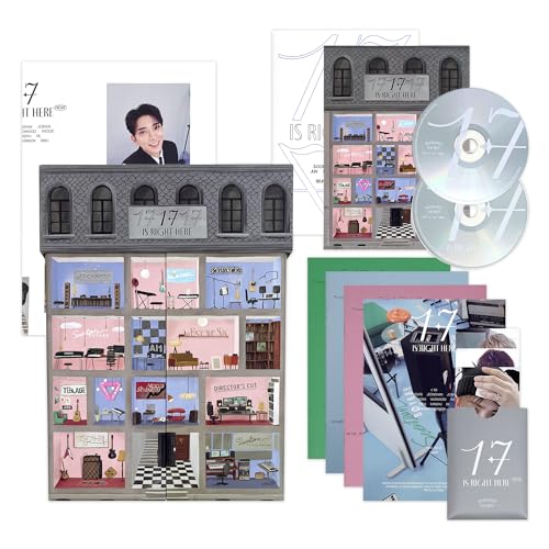 SEVENTEEN - BEST ALBUM [17 IS RIGHT HERE] (HEAR Ver.) Photo Book + Archiving Book + Lylic Book + Photo Book + CD-R + Folded Poster + Photocard + Random Photocard + 2 Pin Badges + 4 Extra Photocards von Pledis Ent.