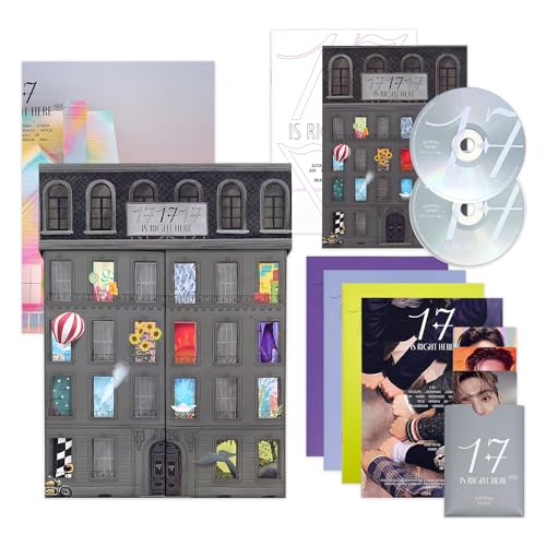 SEVENTEEN - BEST ALBUM [17 IS RIGHT HERE] (HERE Ver.) Photo Book + Archiving Book + Lyric Book + Photo Book + CD-R + Folded Poster + Photocard + Random Photocard + 2 Pin Badges + 4 Extra Photocards von Pledis Ent.
