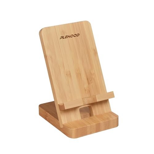 Plehood Handyständer aus Walnussholz Handy Halterung, Schreibtisch-Holz-Telefonhalter, tragbarer Telefonständer für Schreibtisch, kompatibel mit iPhone und Allen Handys (Bambus) Plehood Handyständer aus Walnussholz Handy Halterung, Schreibtisch-Holz-Telefonhalter, tragbarer Telefonständer für Schreibtisch, kompatibel mit iPhone und Allen Handys (Bambus) von Plehood