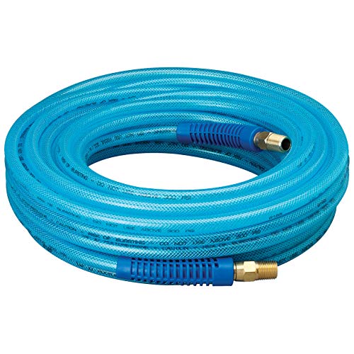 AMFLO 12–50E Blau 300 PSI Polyurethan Luftschlauch 1/10,2 cm X 50 'mit 1/10,2 cm MNPT Drehgelenk Enden und Bend Türriegel Beschläge von Plews