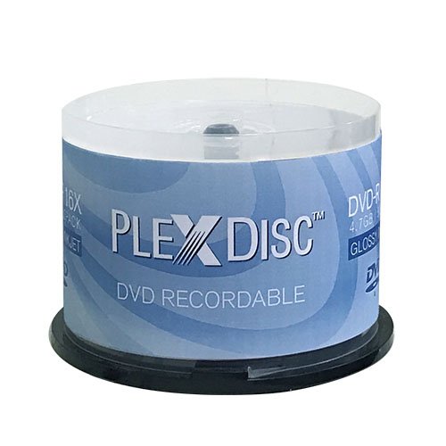 PlexDisc 16 x 4,7 GB Glossy Weiß Inkjet Hub bedruckbare DVD-R – 50 Disc – 632–514 PlexDisc 16 x 4,7 GB Glossy Weiß Inkjet Hub bedruckbare DVD-R – 50 Disc – 632–514 von PlexDisc