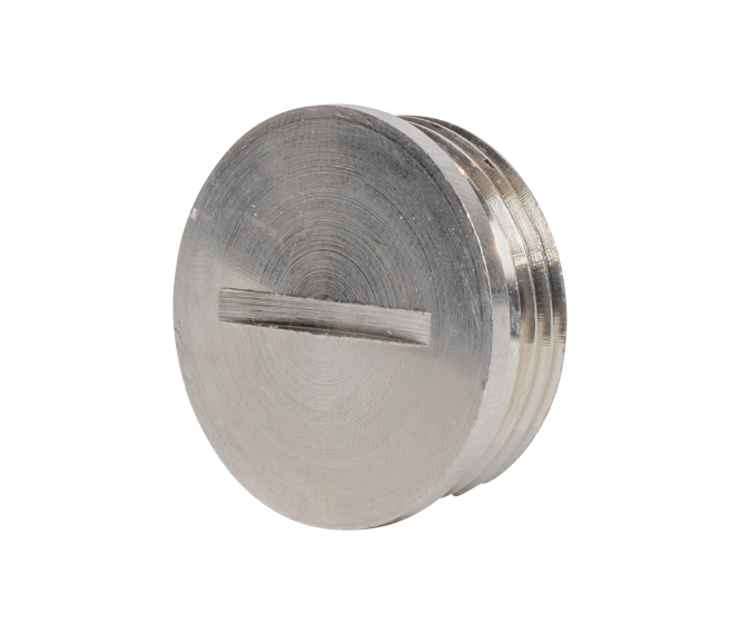 Plica Verschlussschraube BLISTO M50 MS Messing vernickelt 916707050 mit O-Ring von Plica GmbH