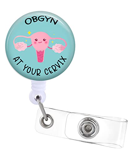 OBGYN at Your Cervix Ausweishalter, einziehbar, mit Ausweis-Clip für Krankenschwester, Namensschild, Karte, OB, NICU, L&D, Krankenschwester, Arzt, Lehrer, Studenten, Krokodilklemme, ZJK657 OBGYN at Your Cervix Ausweishalter, einziehbar, mit Ausweis-Clip für Krankenschwester, Namensschild, Karte, OB, NICU, L&D, Krankenschwester, Arzt, Lehrer, Studenten, Krokodilklemme, ZJK657 von Plifal