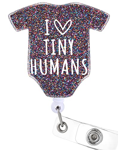 Plifal Ausweishalter, einziehbar, mit ID-Clip für Krankenschwester, Krankenpflege, Namensschild, Karte, lustig, "I Love Tiny Humans", Arbeit und Lieferung, NICU Krankenpflege, Studenten, Lehrer, Arzt, Plifal Ausweishalter, einziehbar, mit ID-Clip für Krankenschwester, Krankenpflege, Namensschild, Karte, lustig, "I Love Tiny Humans", Arbeit und Lieferung, NICU Krankenpflege, Studenten, Lehrer, Arzt, von Plifal