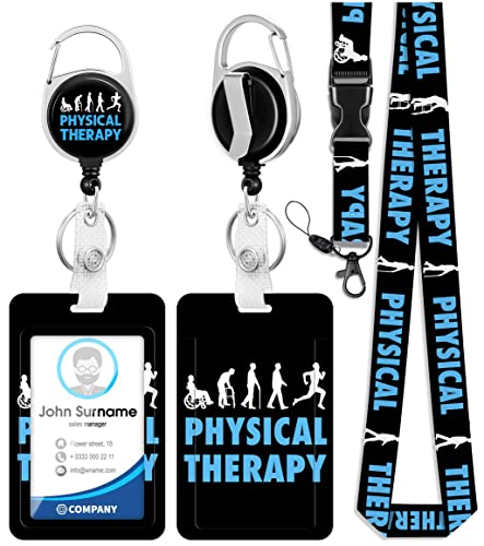 Plifal Ausweishalter mit Umhängeband und einziehbarem medizinischem Ausweis, Gürtelclip, Physiotherapeut, PTArztSchlüsselanhänger, Lanyards, ClipOnAbzeichenverlängerung, vertikale Ausweishülle Plifal Ausweishalter mit Umhängeband und einziehbarem medizinischem Ausweis, Gürtelclip, Physiotherapeut, PTArztSchlüsselanhänger, Lanyards, ClipOnAbzeichenverlängerung, vertikale Ausweishülle von Plifal