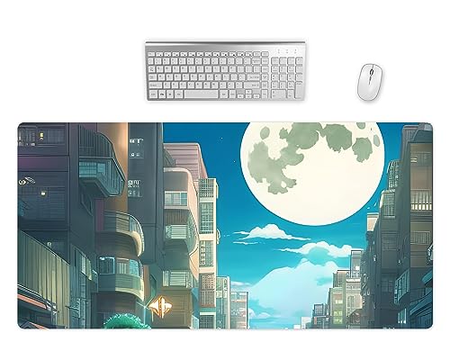 Anime Gaming Mauspad XXL, Schreibtischunterlage 80x40cm, PC Matte, Maus Pad Groß, Computer Zubehör, Schreibtischmatte, Anime Merch von PlimPlom