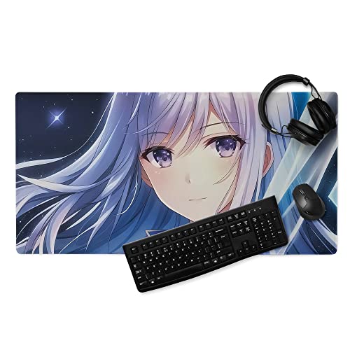 Anime Mauspad XXL, Schreibtischunterlage, Manga Mousepad Groß Rutschfest, Anime Merch, Manga Mouse Pad, Gamer Computer PC Zubehör (80x40cm) von PlimPlom