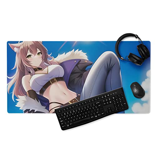 Anime Mauspad XXL - Schreibtischunterlage Groß - Mousepad Groß Rutschfest - Anime Merch - Mouse Pad - Gamer Computer PC Zubehör - Büro Deko (60x35cm) von PlimPlom