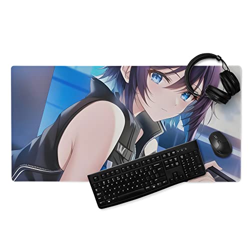 Anime Mauspad XXL - Schreibtischunterlage - Mousepad Groß Rutschfest - Anime Merch - Manga Mouse Pad - Gamer Computer PC Zubehör (60x35cm) von PlimPlom