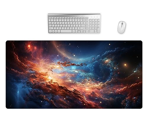 Gaming Mauspad XXL - Weltraum Kunst Schreibtischunterlage - Hochwertiges Mousepad In 2 Größen - Schreibtisch Matte - Bessere Präzision und Geschwindigkeit (60x35cm, 3) von PlimPlom
