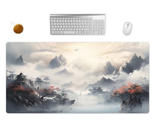 Mauspad XXL - Japan Landschaft Schreibtischunterlage - Gaming Mousepad Groß - Schreibtisch Matte In 2 Größen (3, 60x35cm) von PlimPlom