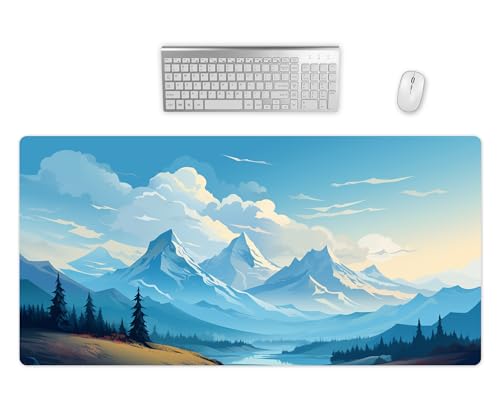 Mauspad XXL - Landschaft Schreibtischunterlage - Gaming Mousepad Groß - Schreibtisch Matte In 2 Größen - PC Zubehör (1, 60x35cm) von PlimPlom