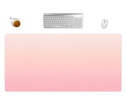 Mauspad XXL Rosa Farbverlauf Büro Schrebtischunterlage Gaming Mousepad Groß Schreibtisch Deko In 2 Größen Computer Zubehör Schreibtischmatte (60x35cm) von PlimPlom