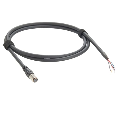 Hirose 8-poliges GPIO I/O Power-Kamera-Auslöserkabel HR25-7TP-8S auf fliegendes Kabel, blanker Draht, High Flex für CCD Point Grey Basler Allied Vision AVT GigE CCD Machine Vision (gerade, 1,5 m) von Plinkwirekb