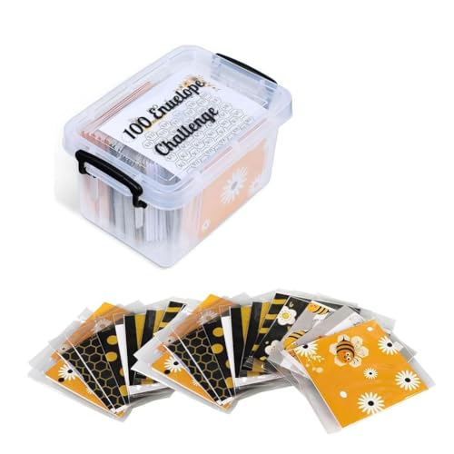 Plmvhpb 100 Stück Challenge Box Set, Geld sparen Budget Planer Book für Budgeting von Plmvhpb