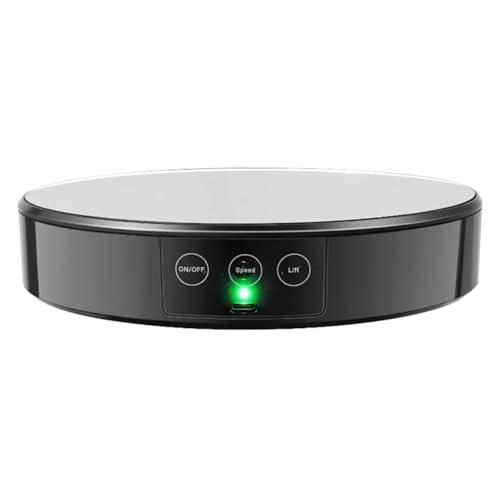 Plookyoe Elektrischer Drehteller mit Touch-Taste, LED-Display, intelligenter Plattenspieler, App-gesteuerte Fotografie-Basis, weißes Licht, 20 cm Plookyoe Elektrischer Drehteller mit Touch-Taste, LED-Display, intelligenter Plattenspieler, App-gesteuerte Fotografie-Basis, weißes Licht, 20 cm von Plookyoe