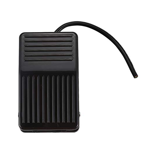 Plouluyt Plouluyt (R) 220V 10A SPDT Rutschfestes Kunststoff Momentan Elektrische Stromversorgung Fusspedalschalter von Plouluyt