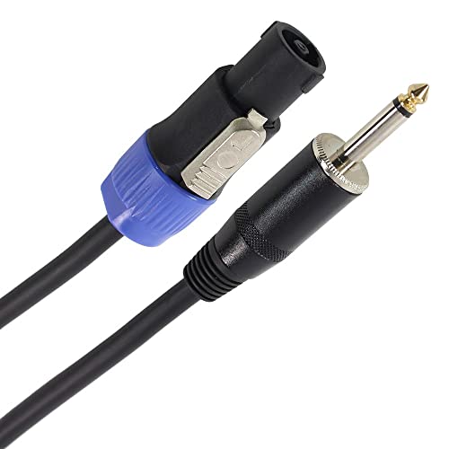 Plugger Kabel HP Klinkenstecker 1,5 mm², Speakon-Stecker, 6 m, Schwarz von Plugger