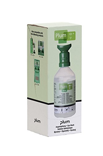 Plum 4609 Augenspüllösung im Einzelkarton mit Wandhalterung von Plum